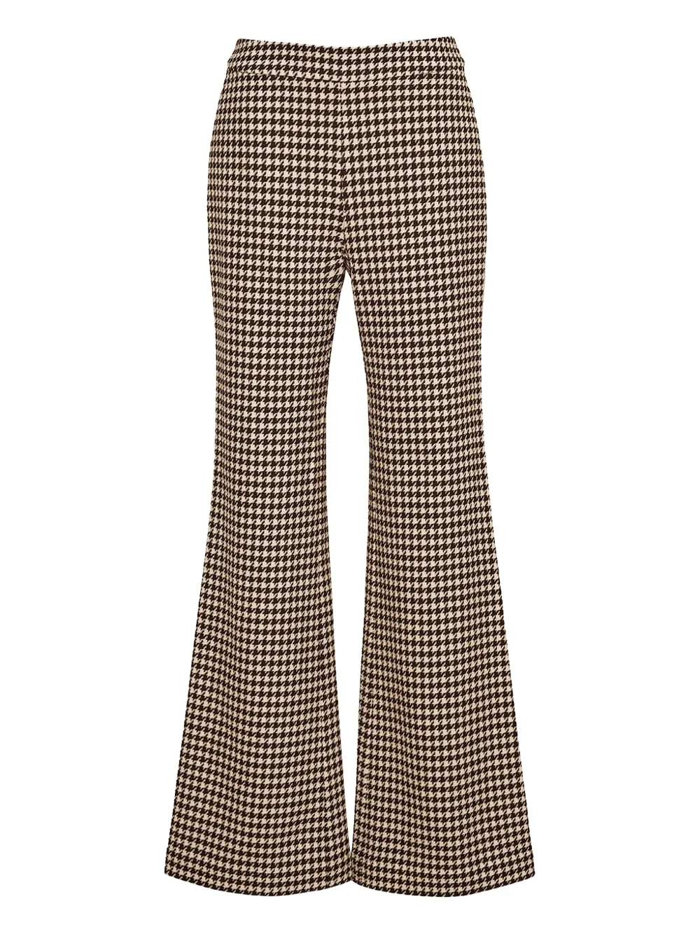 Cara Cara Christopher houndstooth flared trousers | Black | Image 1