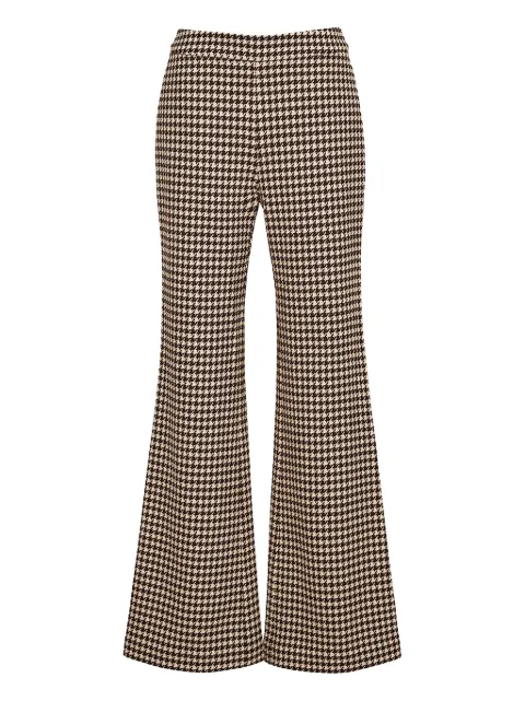 Cara Cara Christopher houndstooth flared trousers