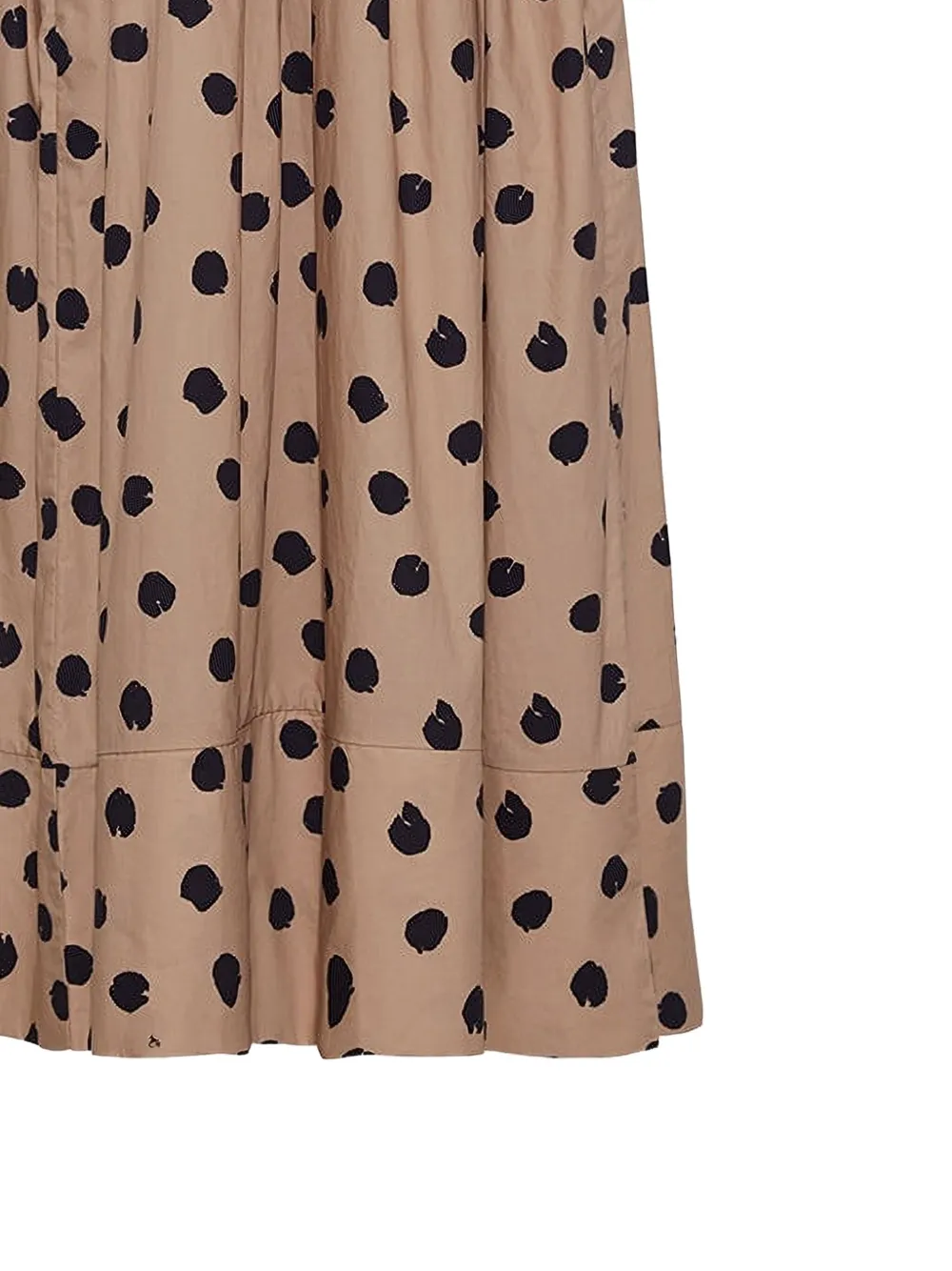 Cynthia Strapless Spot-Print Dress