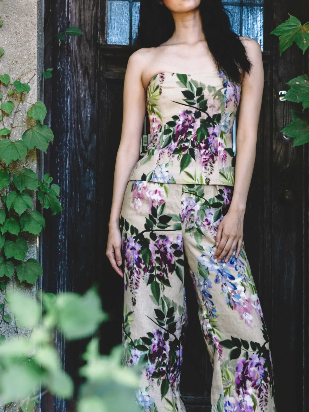 Cara Cara Josephine floral-print linen trousers | Wide-Leg Pants | Image 2