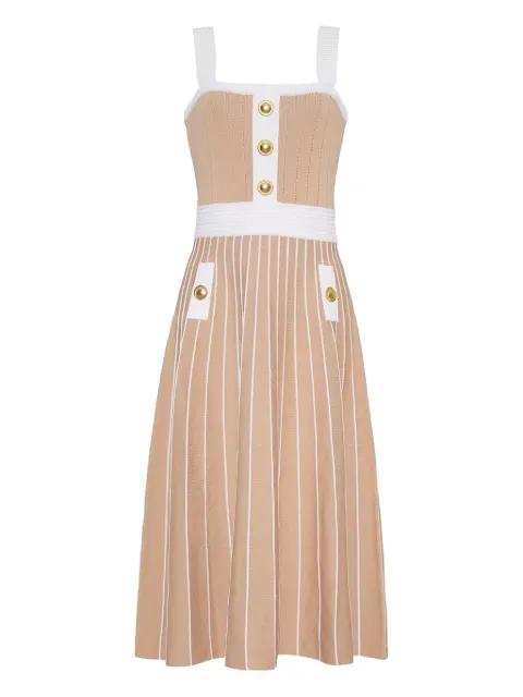 Cara Cara Aurora  striped button-detailed midi dress