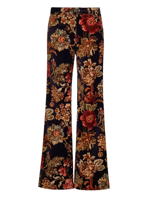 Cara Cara Alfie floral-print corduroy trousers