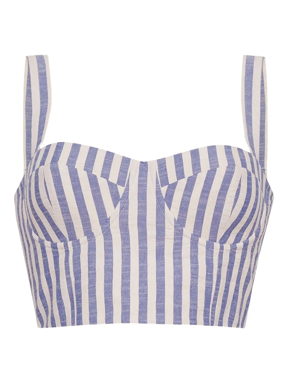 Cara Cara Claudine striped top - Toni neutri
