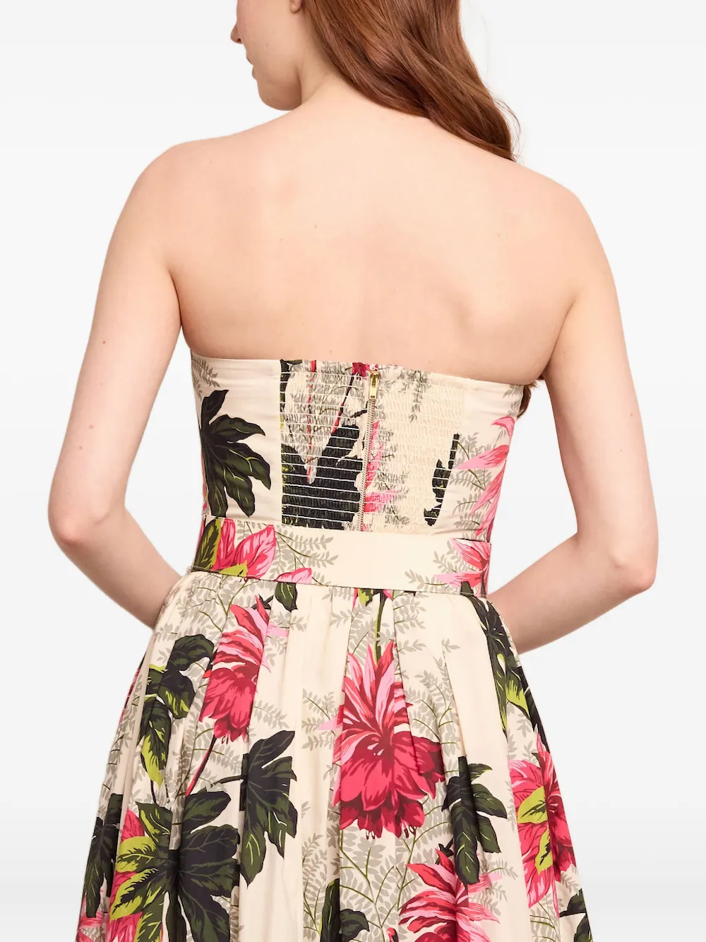  Cara Cara Elsa Floral Bustier Top - Neutrals 
