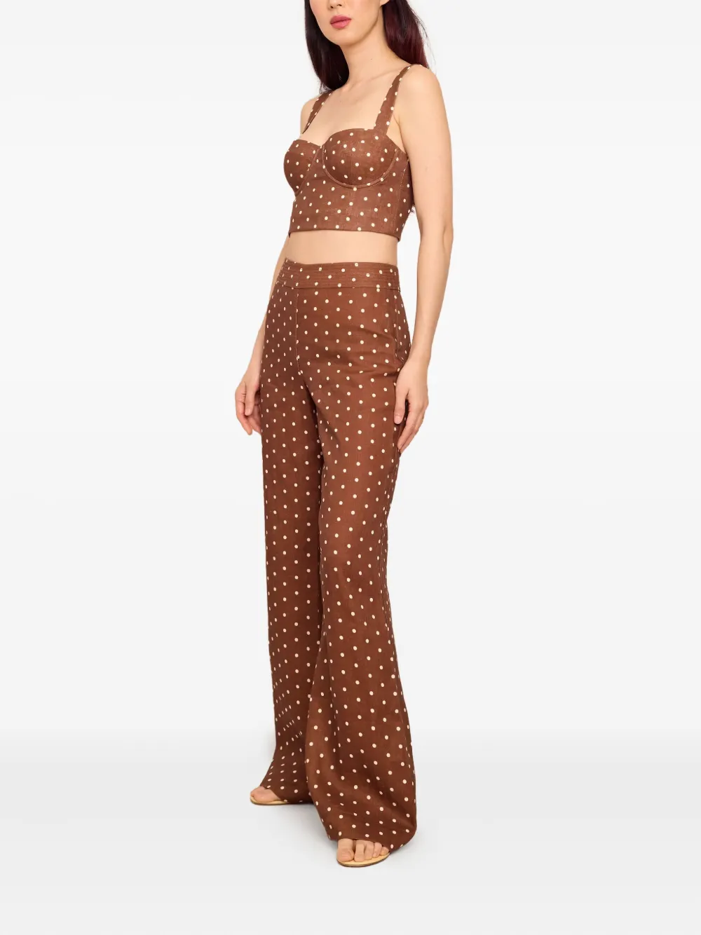 Cara Cara Josephine polka-dot linen trousers | Wide-Leg Pants | Image 2