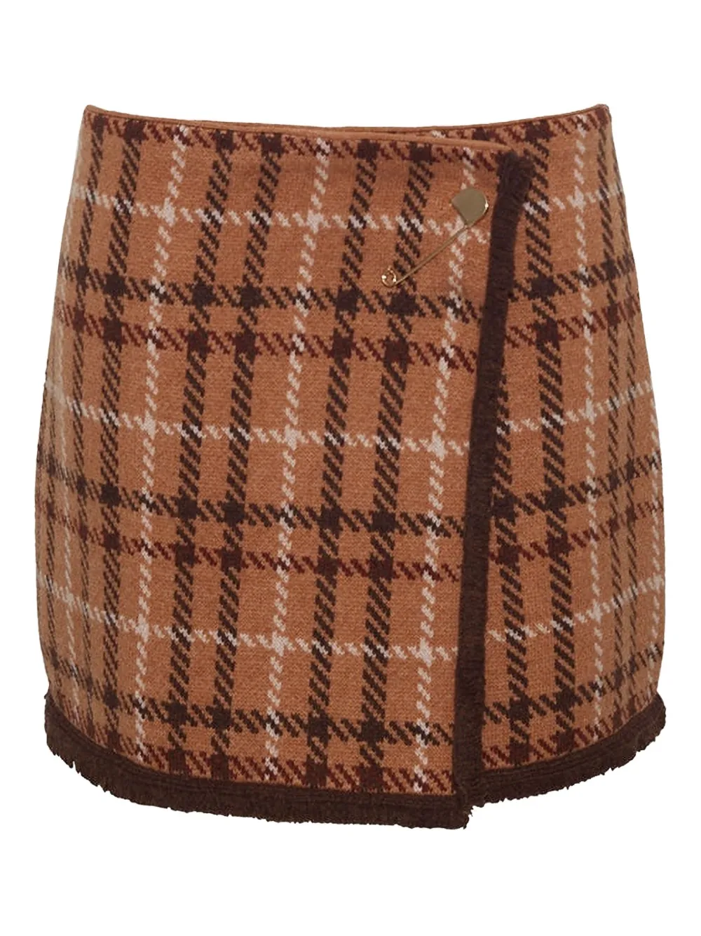 Cara Cara plaid mini skirt | Brown | Image 1