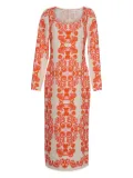 Cara Cara Adley midi dress - White