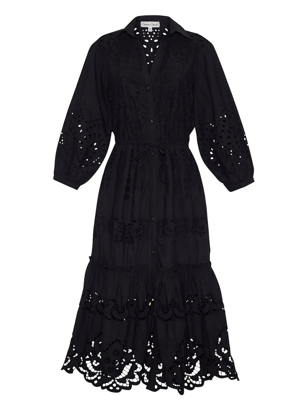 Cara Cara Hutton midi dress - Nero