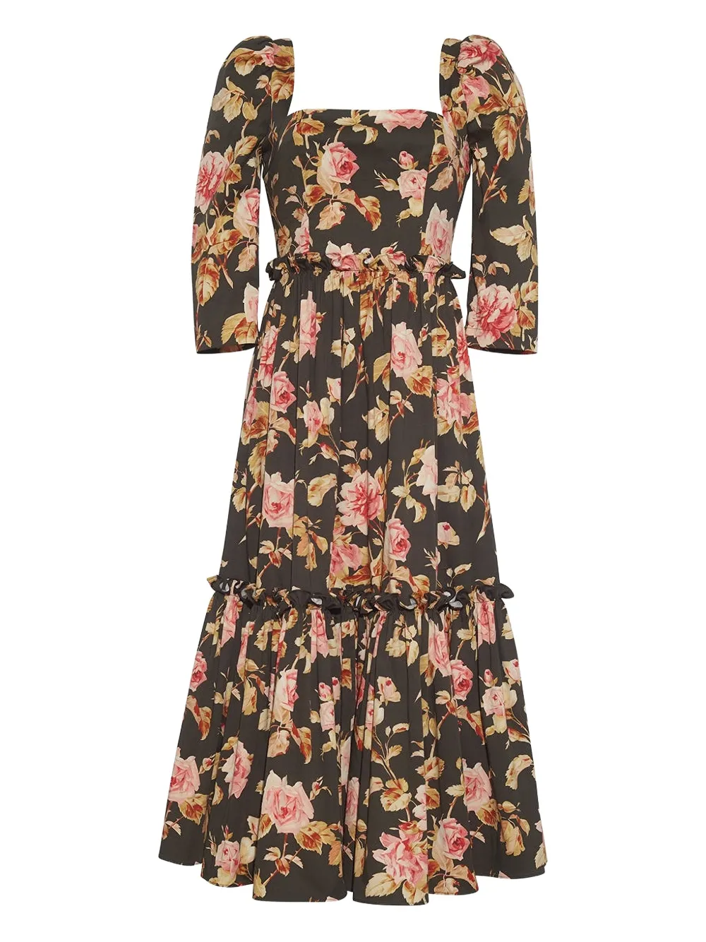 Cara Cara Abito a fiori - Verde