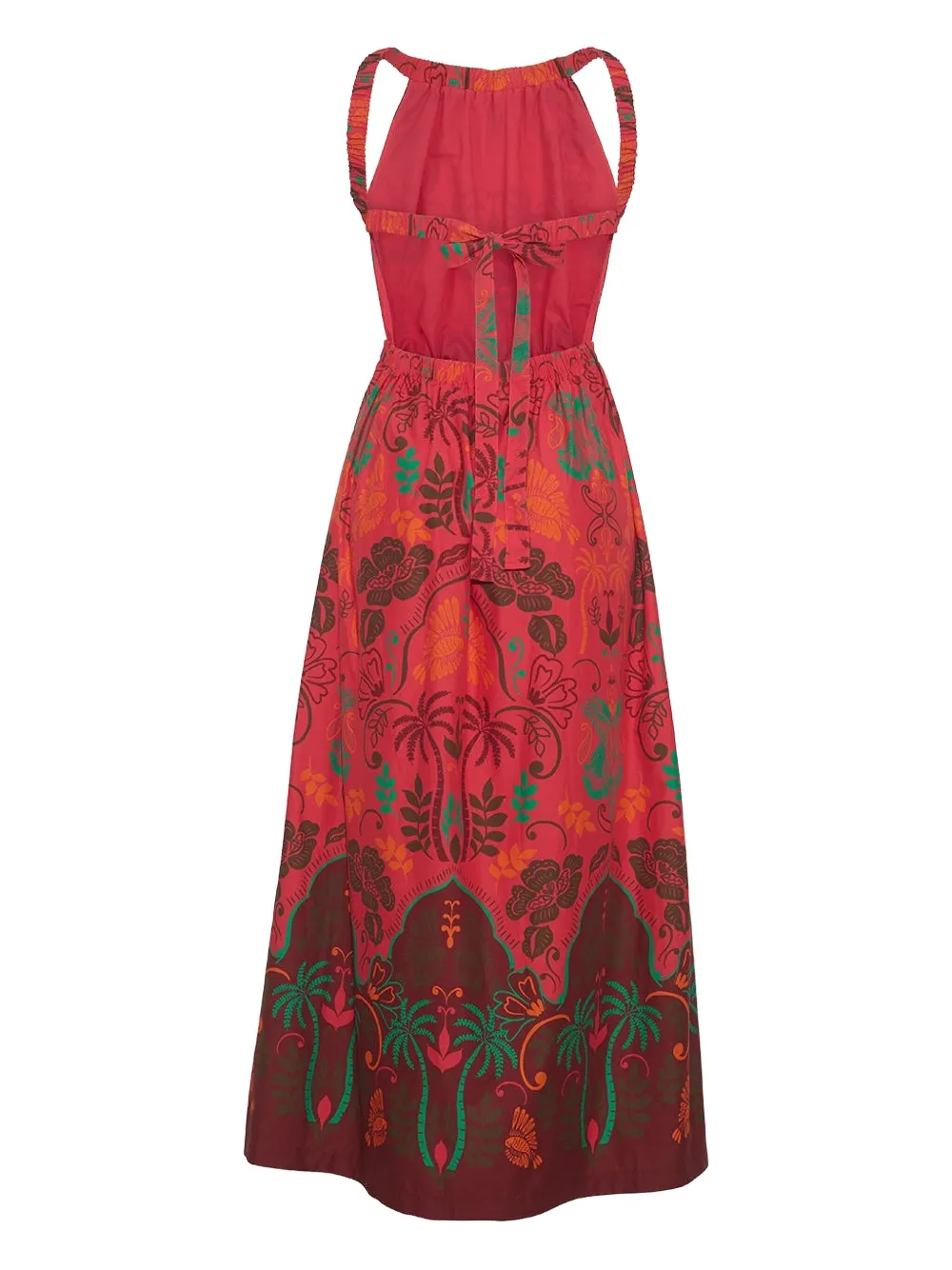 Cara Cara Colomba Backless Floral-print Midi Dress In Multi