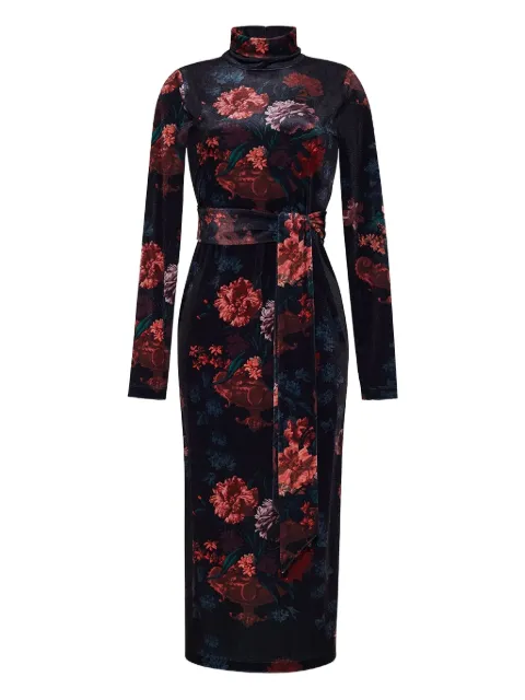 Cara Cara Piper midi-jurk met bloemenprint en col