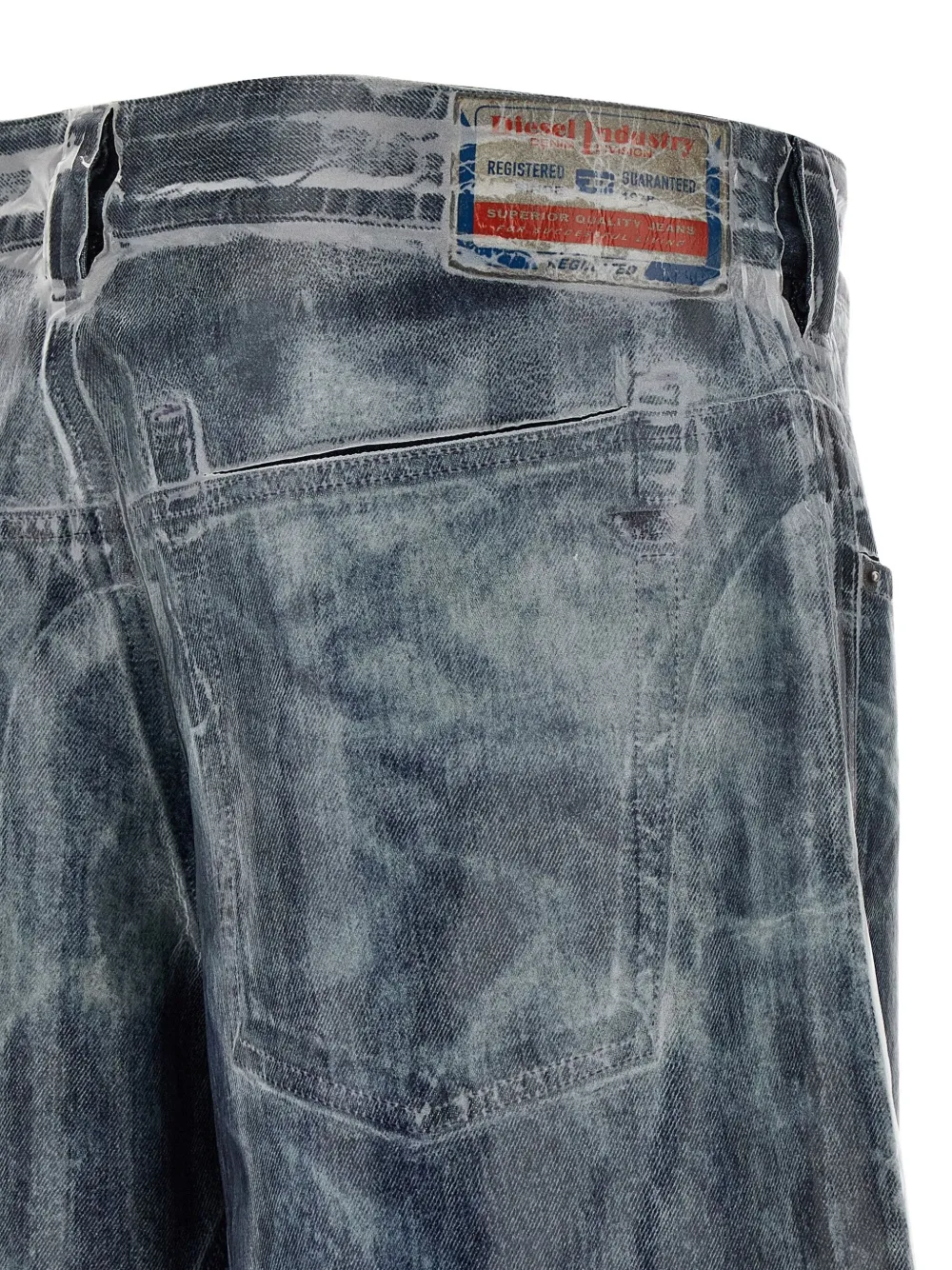 Diesel Jeans met stonewashed-effect Grijs