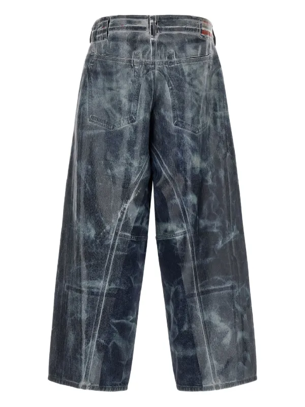 Diesel ストーンウォッシュ シリコンキャスト ジーンズ | グレー