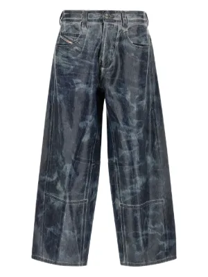 Diesel D-Rise ワイドジーンズ | ブルー | FARFETCH JP