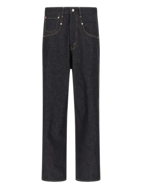 Junya Watanabe جينز بإضافات مخملية مضلعة x Levi's