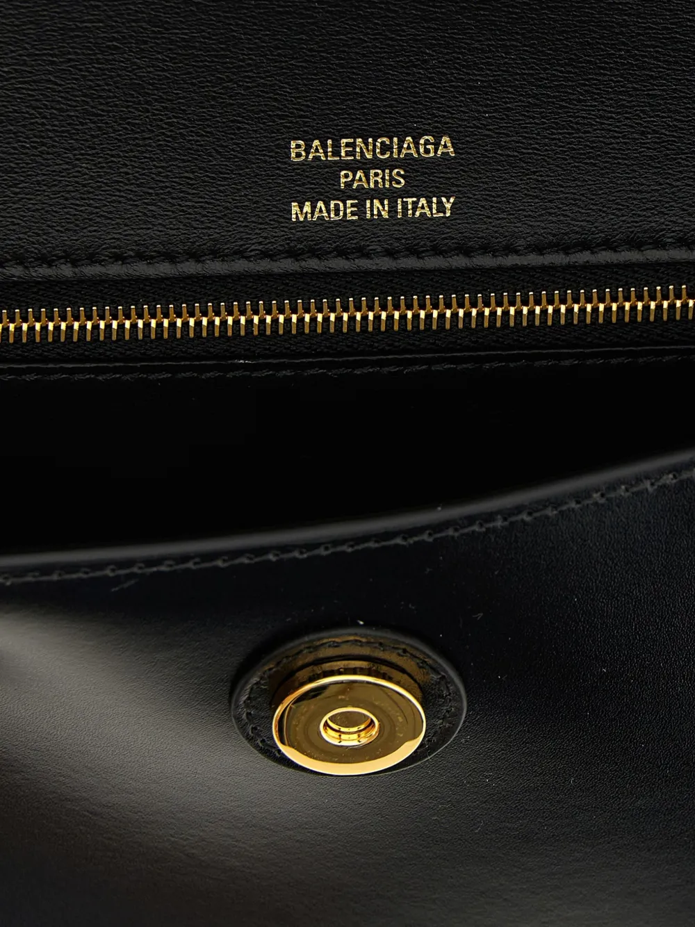 Balenciaga Hourglass kleine schoudertas met magnetische sluiting Zwart