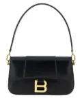 Balenciaga small Hourglass magnetic-closure shoulder bag - Black