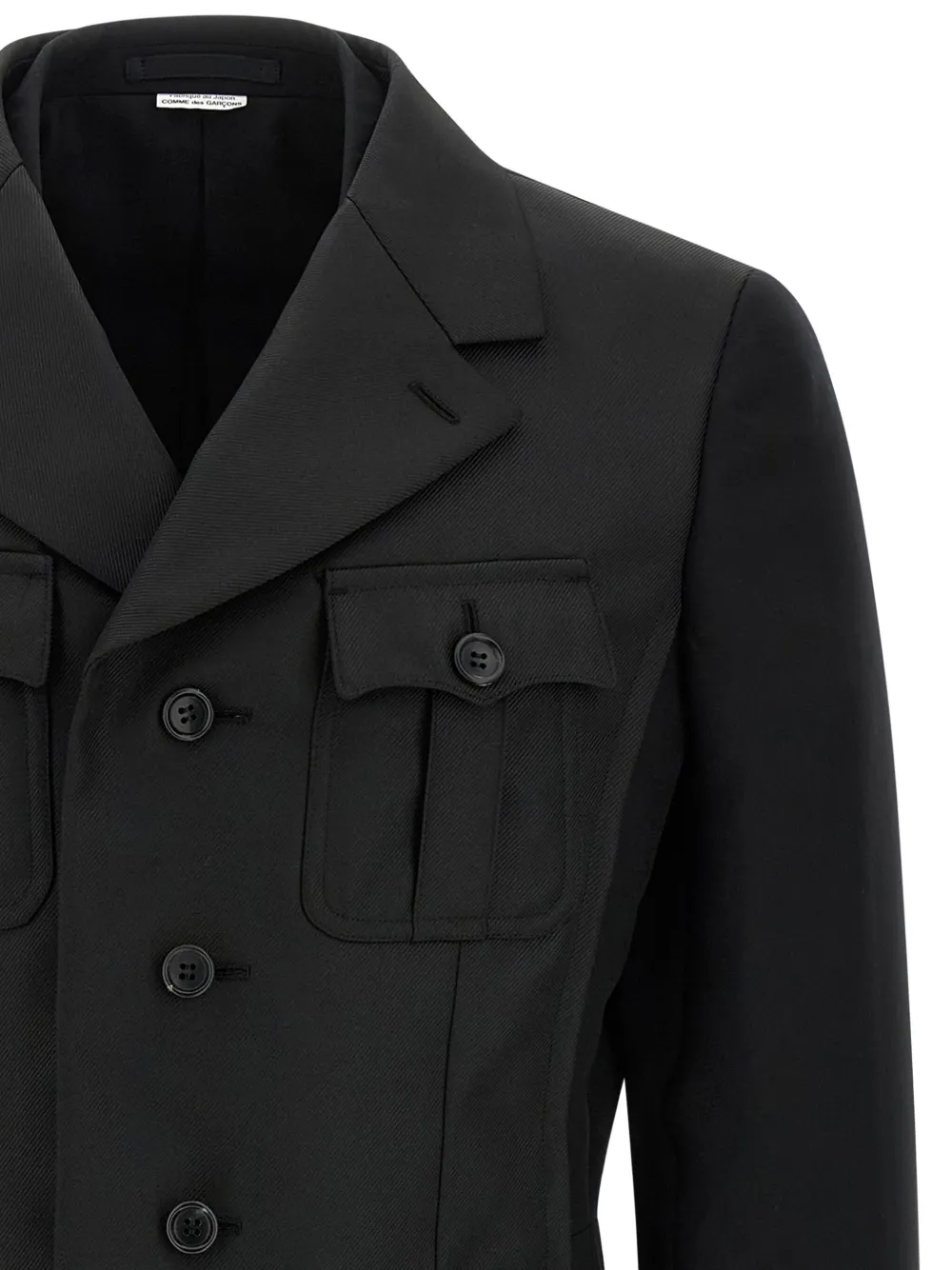 Comme Des Garçons Homme Deux Double-layer Tailcoat Jacket In Black