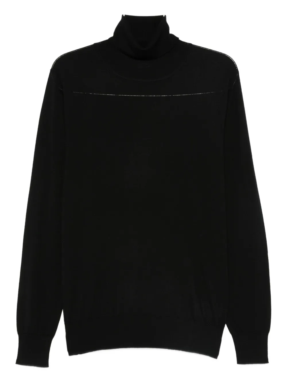 Aspesi Roll-neck Sweater In Black