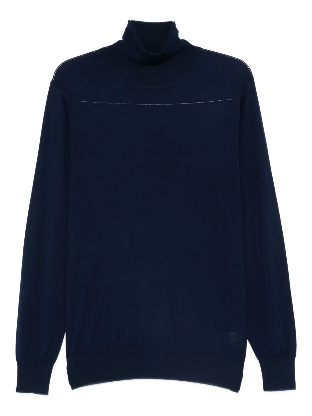 Aspesi Roll-neck Sweater In Blue