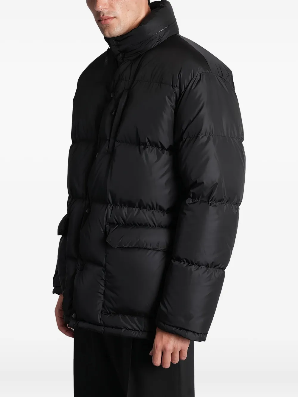 Aspesi Hooded Padded Jacket In Black