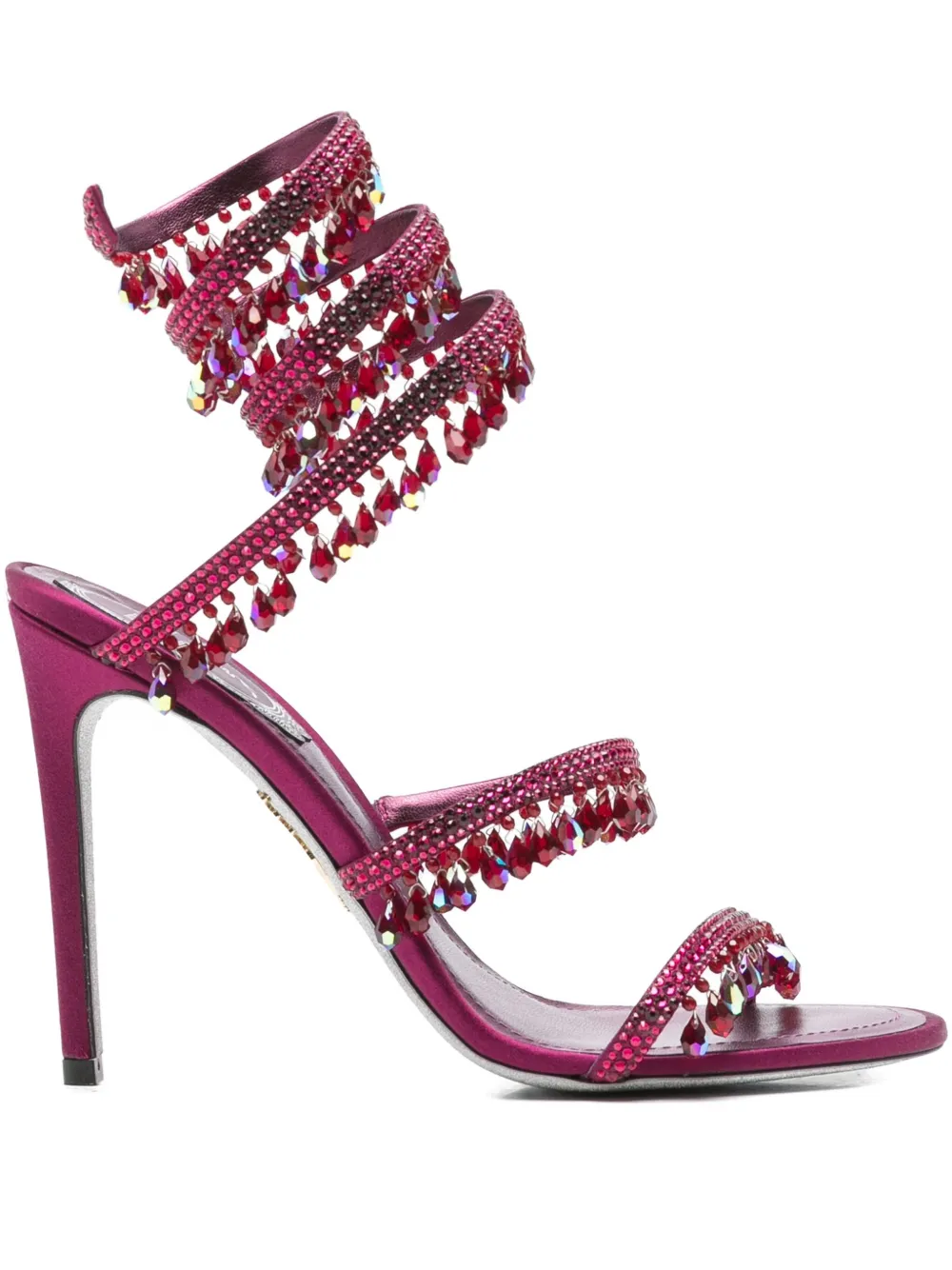 René Caovilla 105mm Chandelier sandalen Paars