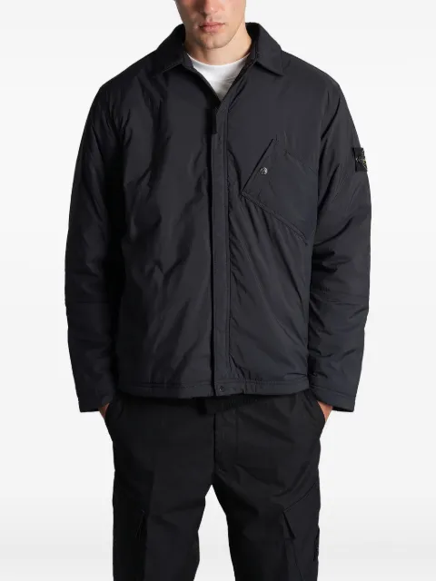 Stone Island chamarra con parche del logo