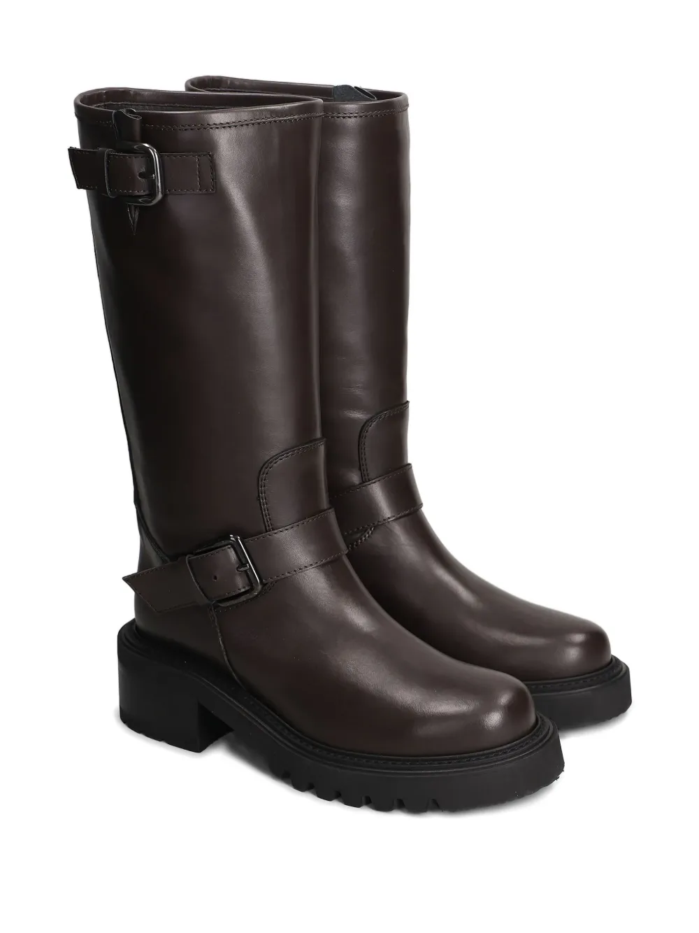 Via Roma 15 50mm Buckle platform boots | Knee-High Boots | Image 2
