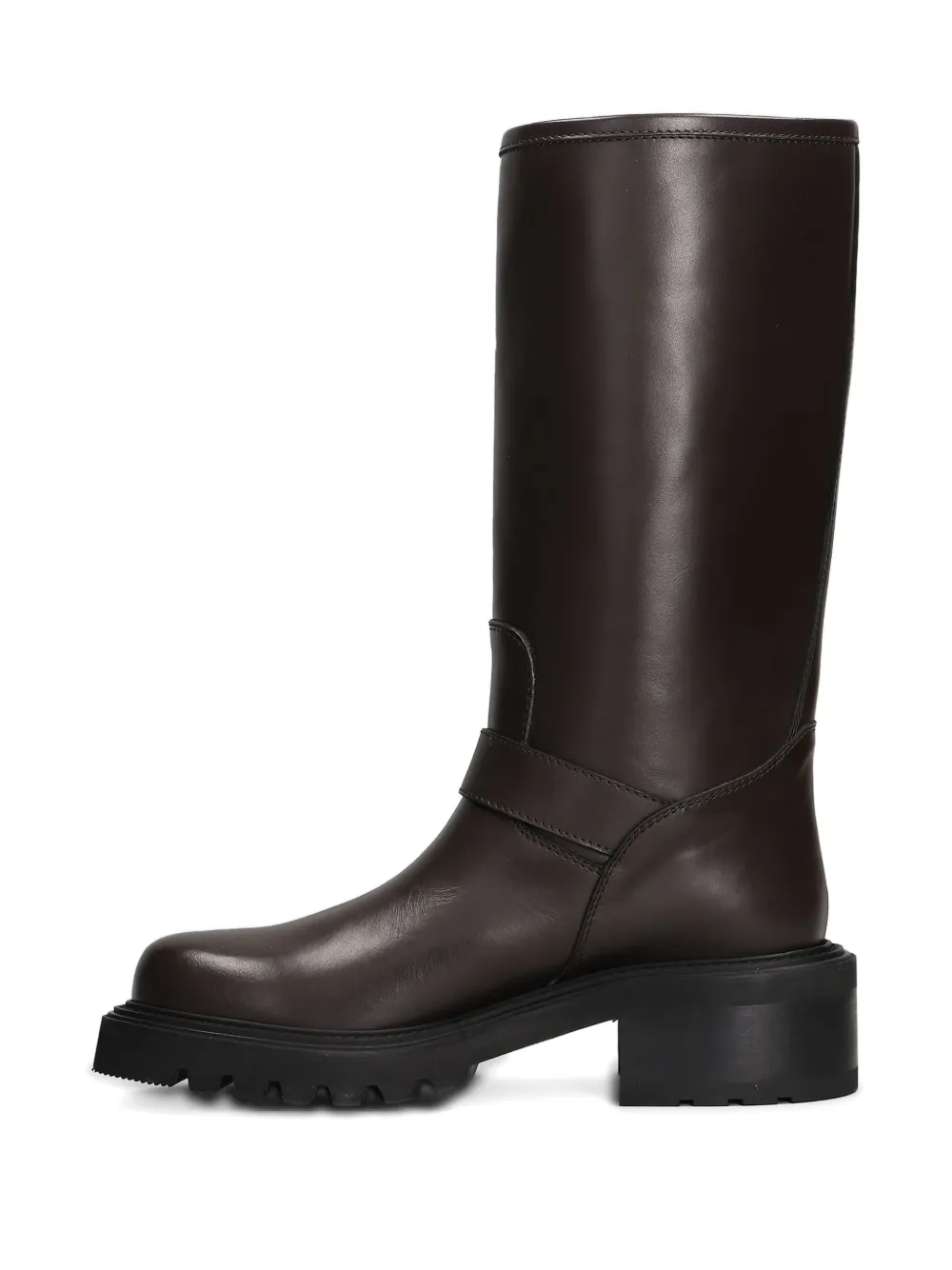 Via Roma 15 50 mm Buckle laarzen met plateauzool Bruin