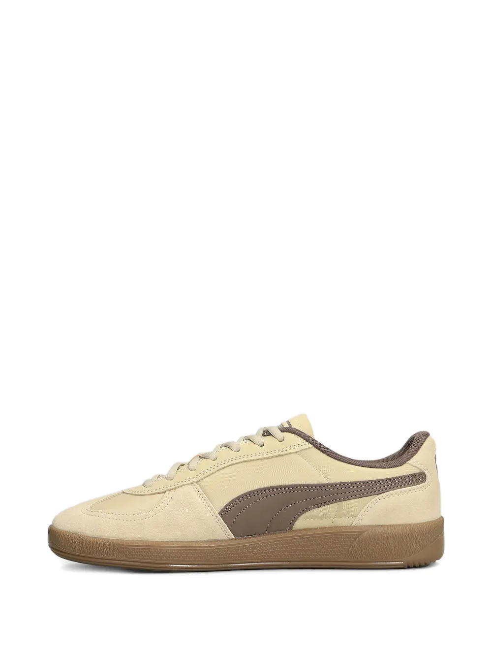 PUMA Palermo suède sneakers met vlakken Beige