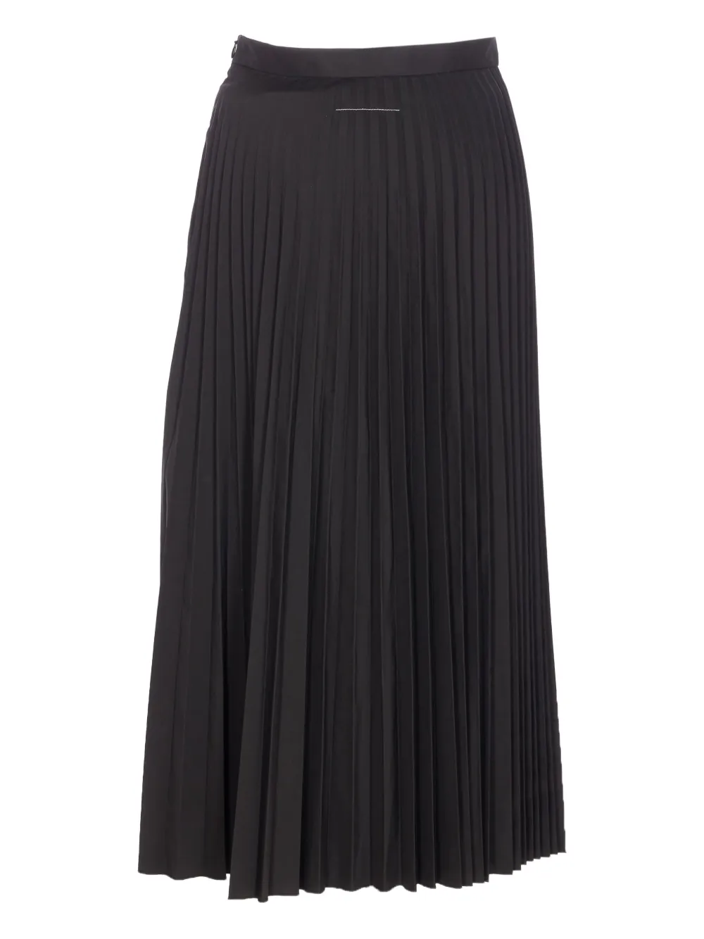 MM6 Maison Margiela pleated midi skirt - Zwart