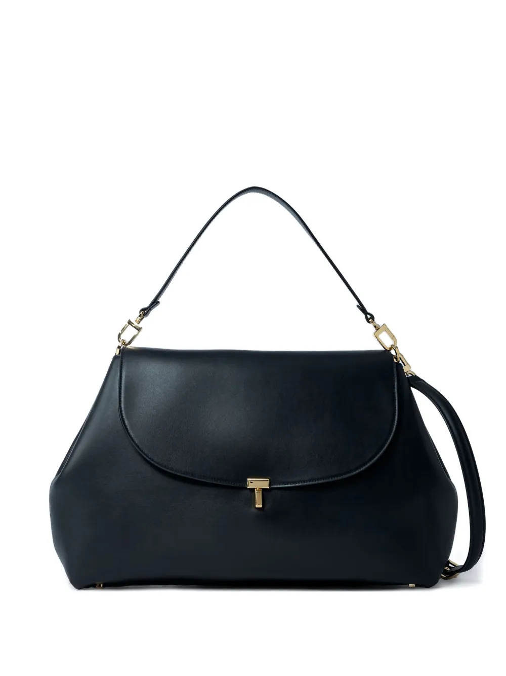 TOTEME T-Lock leather shoulder bag | Black | Image 1