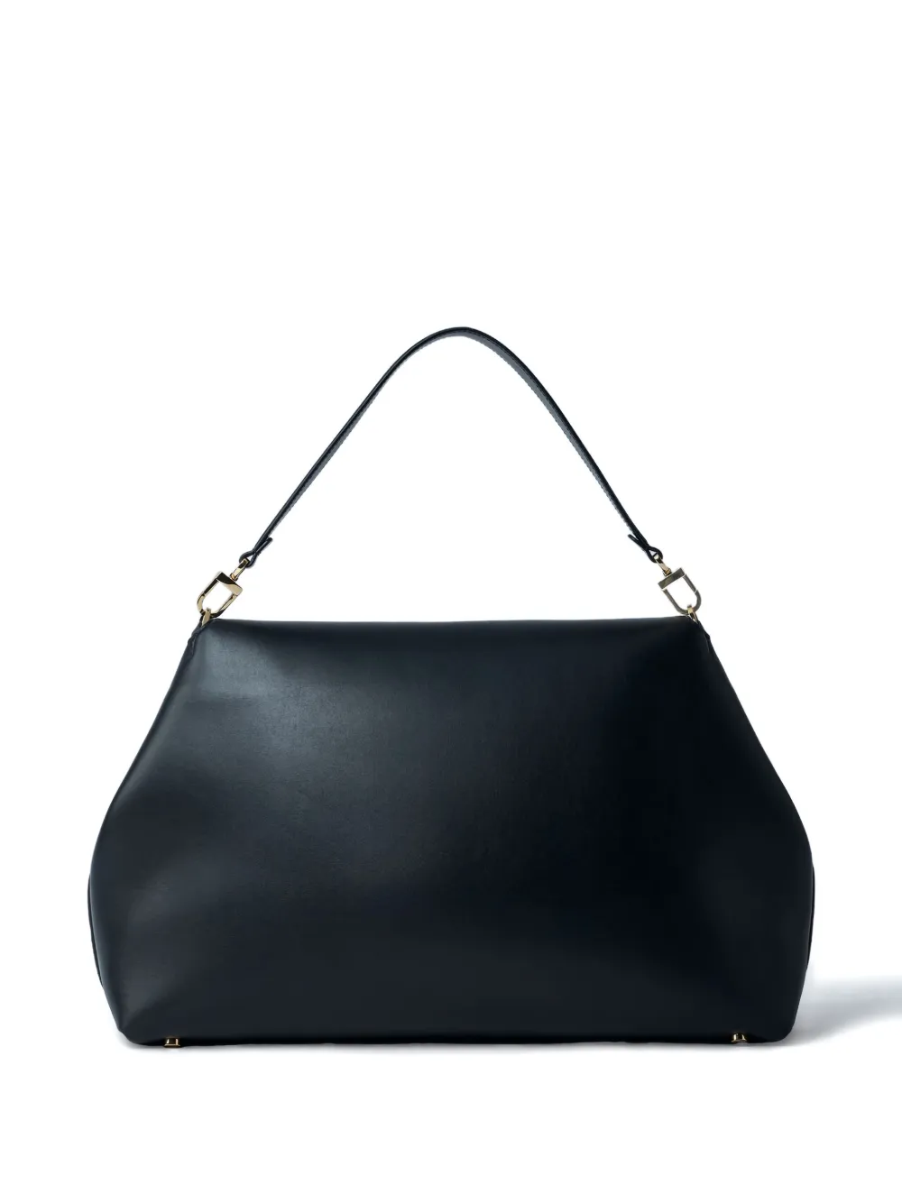 Totême T-lock Leather Shoulder Bag In Black