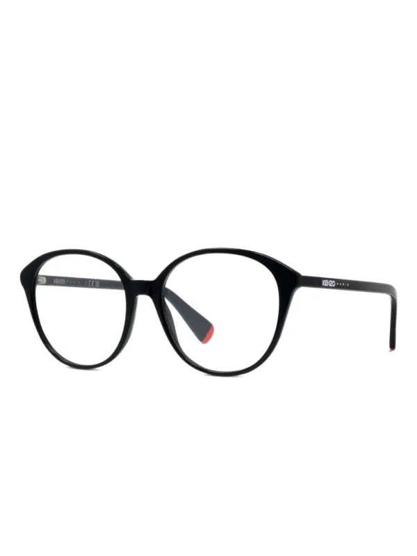 Kenzo ラウンドメガネフレーム | ブラック | FARFETCH JP