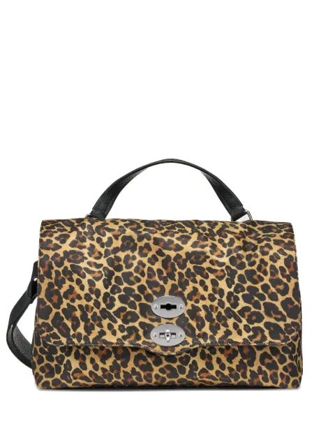 Zanellato animal-print leather postman bag
