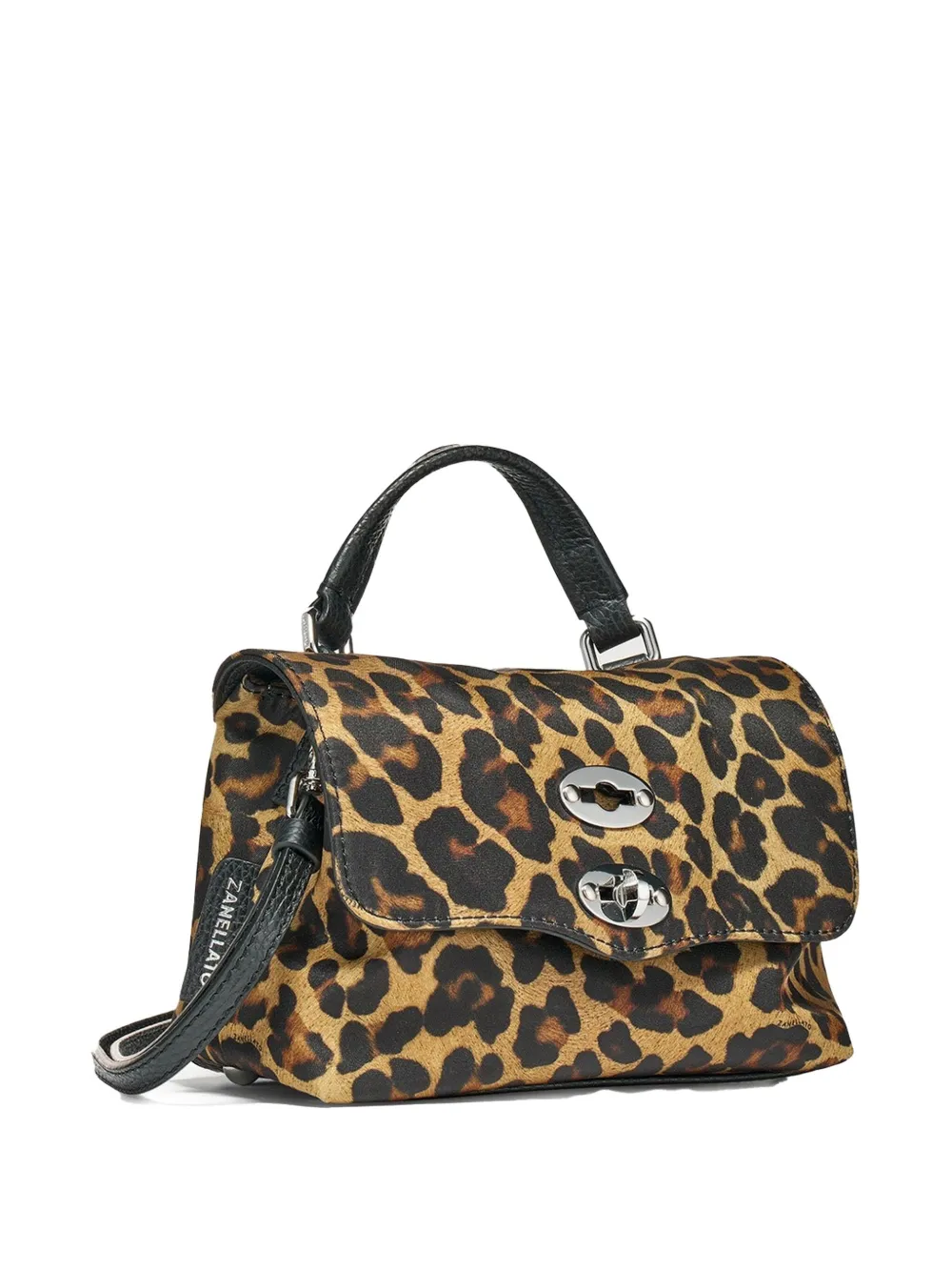 Zanellato Postina mini-shopper met luipaardprint - Beige