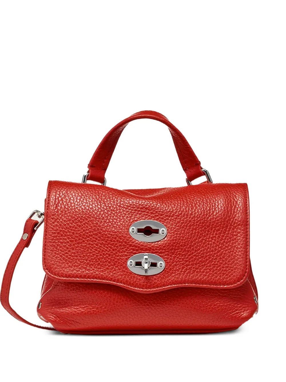 Zanellato Postina Baby leather tote bag | Red | Image 1