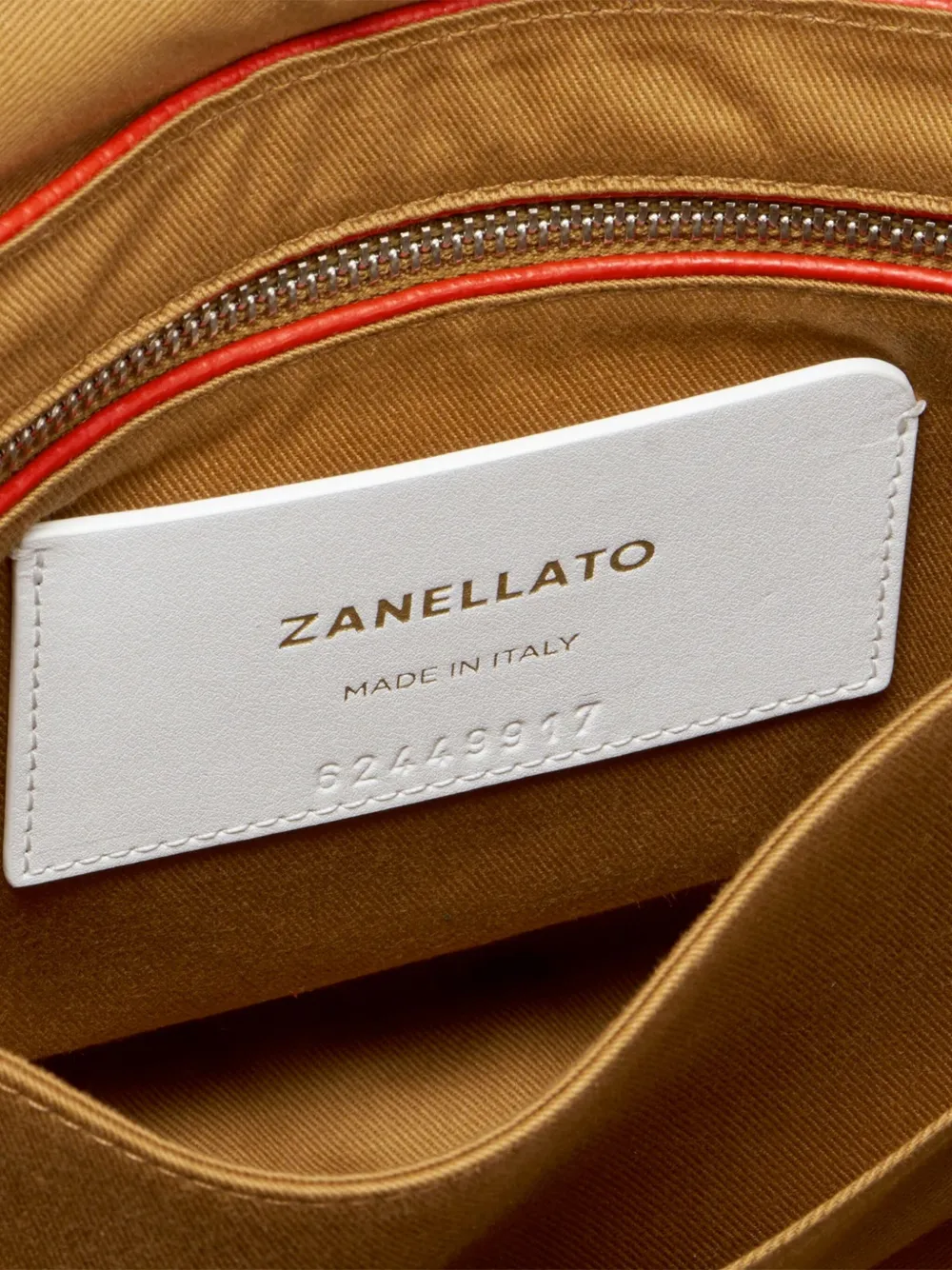 Zanellato Postina kleine leren shopper Rood
