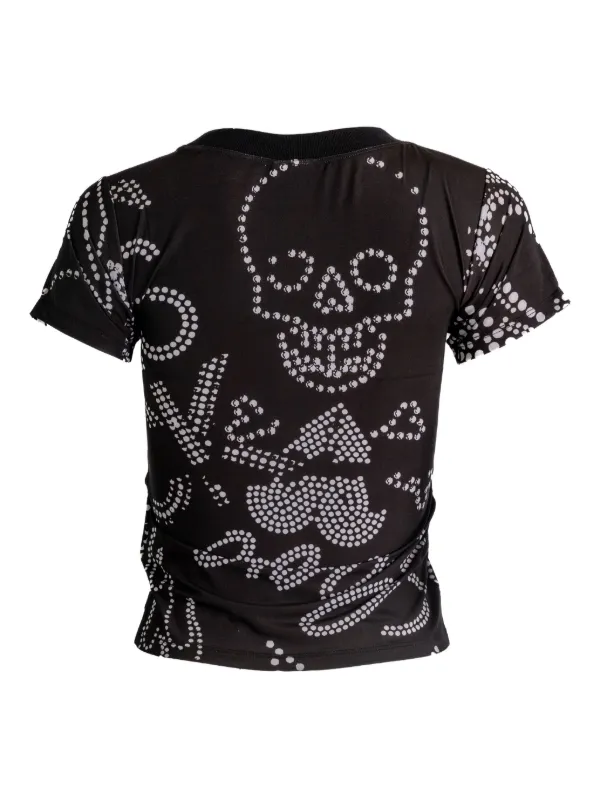 Vaquera graphic-print t-shirt | Black | FARFETCH CA