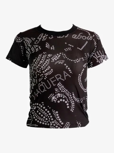 Vaquera Camiseta com estampa gráfica