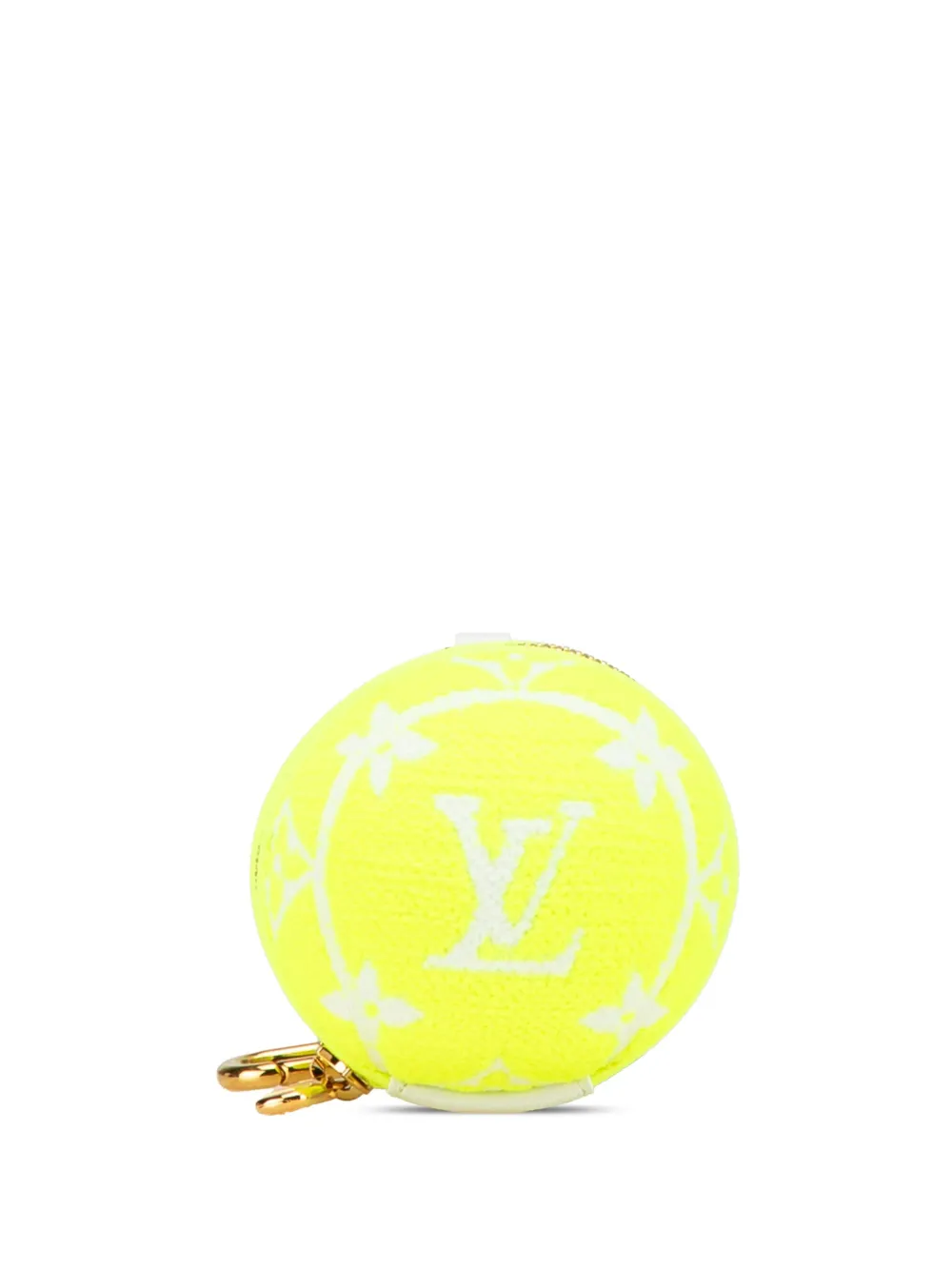 Louis Vuitton Pre-Owned 2022 LV セット&マッチ ポーチ リング バッグチャーム キーチェーン - イエロー Louis Vuitton Pre-Owned 2022 LV セット&マッチ ポーチ リング バッグチャーム キーチェーン - イエロー