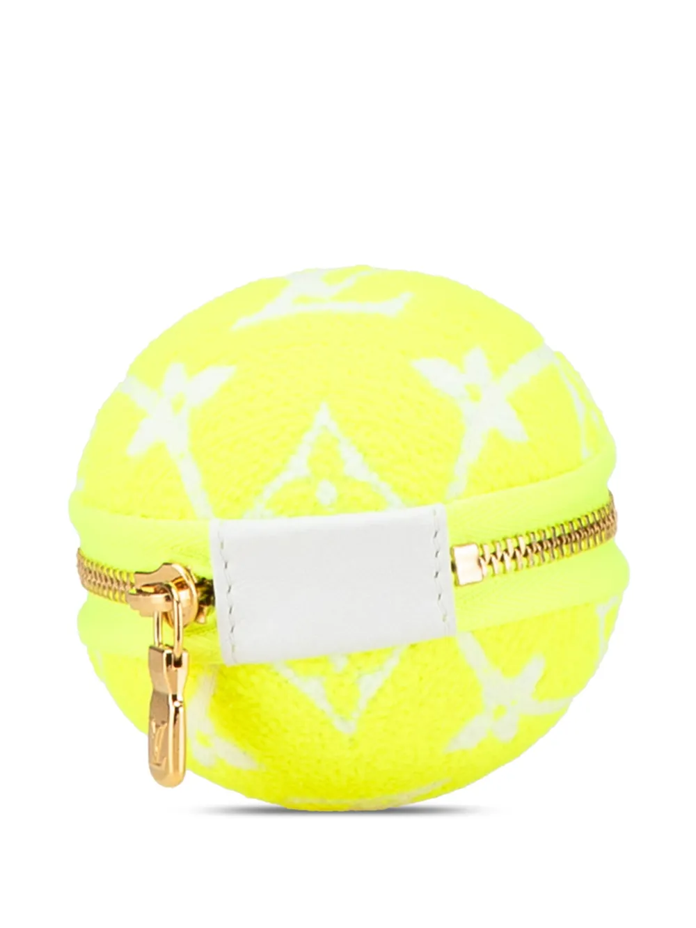 Pre-owned Louis Vuitton 2022 Lv Set And Match Pouch Ring Bag Charm Key Chain In Yellow