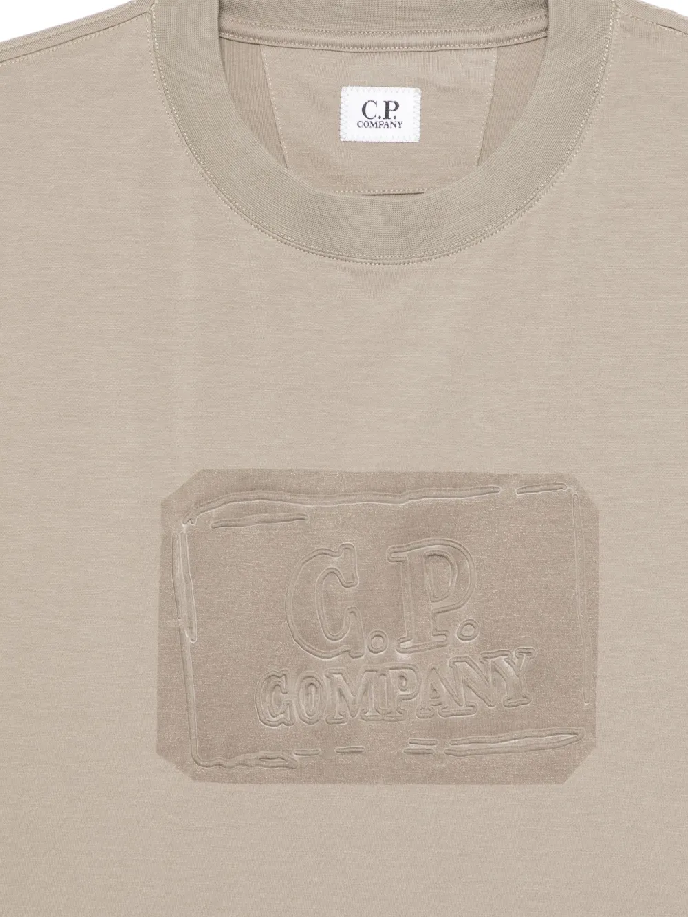 C.P. Company T-shirt met logo-reliëf Grijs