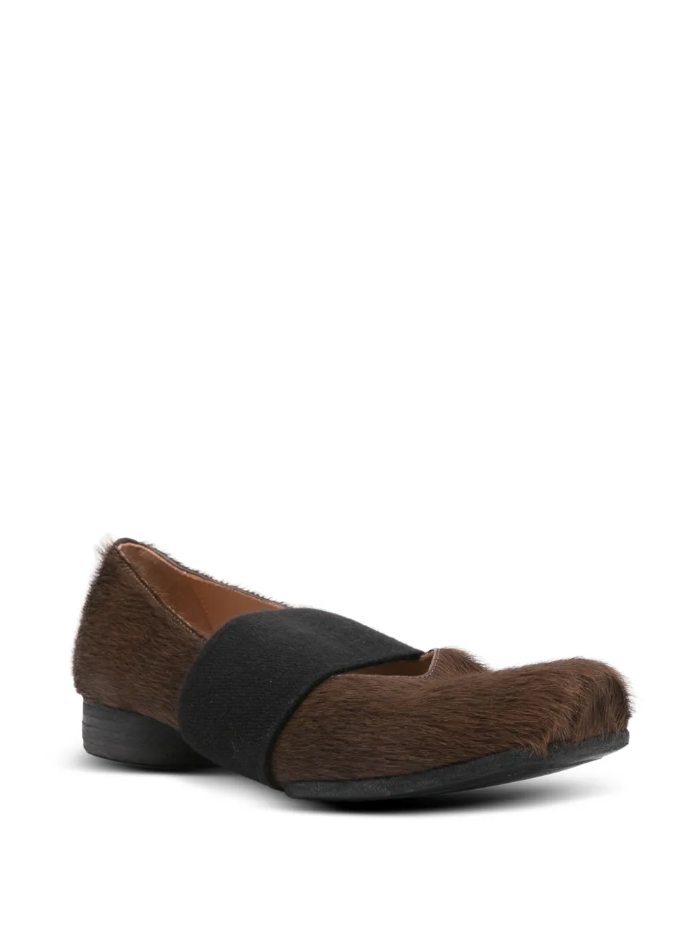 Uma Wang Pumps met kalfshaar bandje Bruin