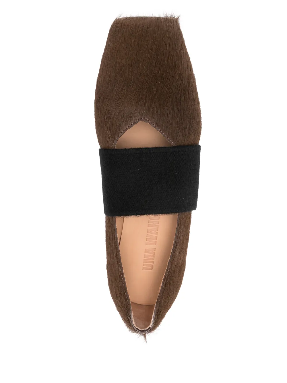 Uma Wang Pumps met kalfshaar bandje Bruin