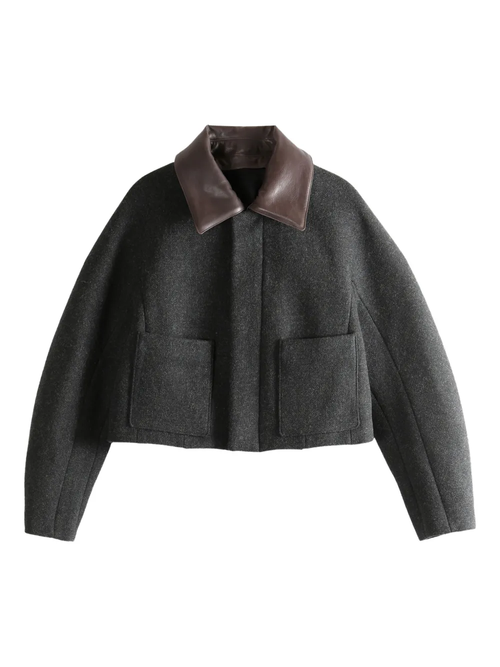 Auralee pocket collared jacket | Grey | Image 1