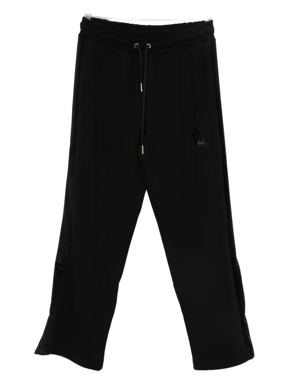 Les Hommes Logo-embroidered Track Pants In Black