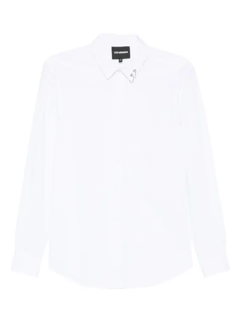 LES HOMMES camisa con detalle de ojales