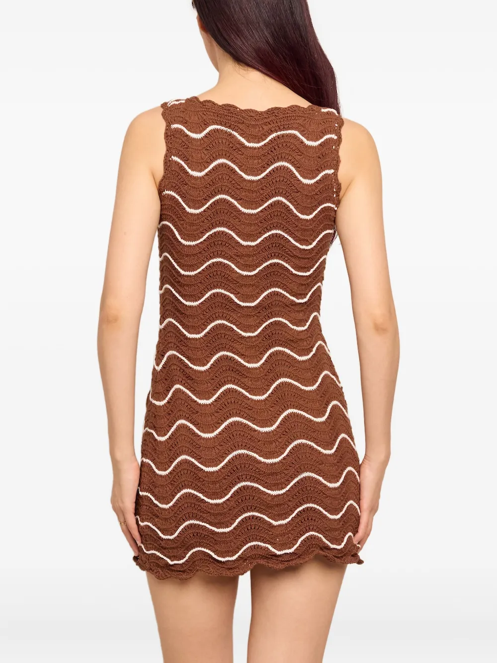  Cara Cara Orel Mini Dress - Brown 