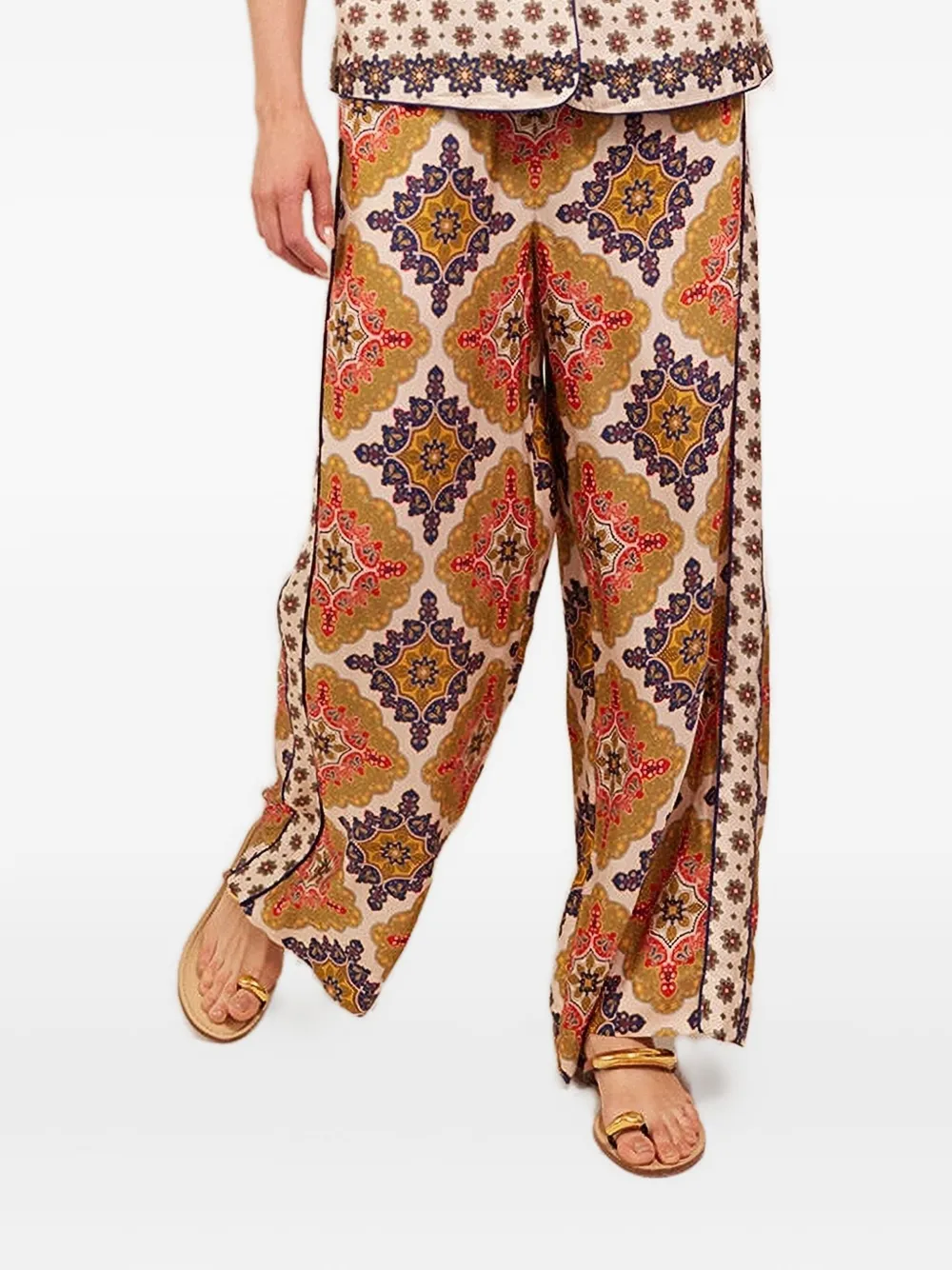 Cara Cara Amalfi Trousers In Animal Print